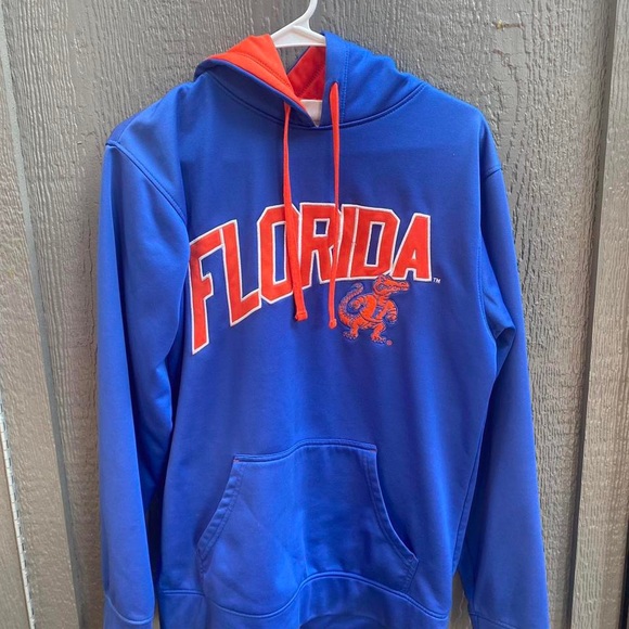 Small Florida state gators blue hoodie in excellent condition embroidered - Picture 1 of 4